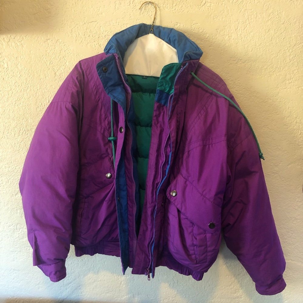 90’s Colorblock Down Coat!